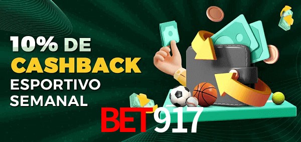 10% de bônus de cashback na Bet917